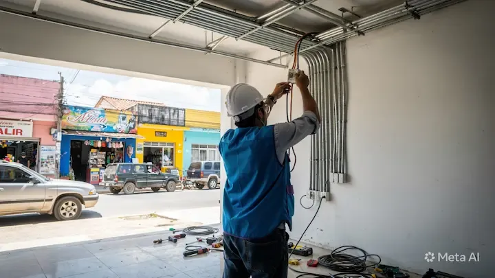 Instalación eléctrica residencial en Melchor de Mencos, Petén