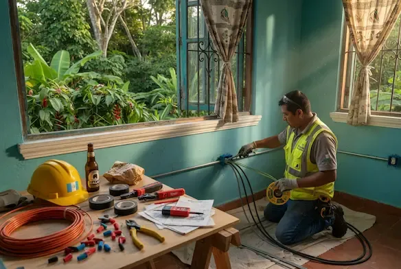 Instalación eléctrica residencial en Petén, Petén