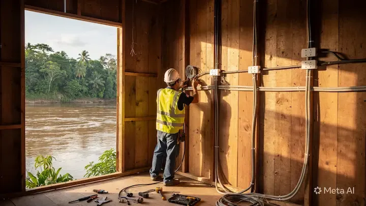 Instalación eléctrica residencial en Sayaxché, Petén