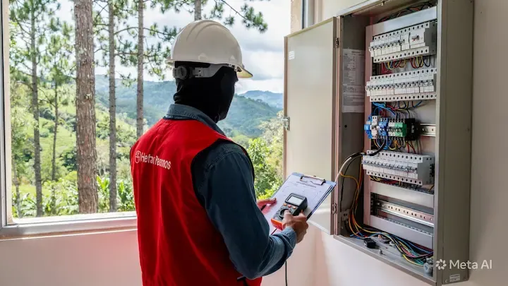 Mantenimiento eléctrico preventivo en Poptún, Petén