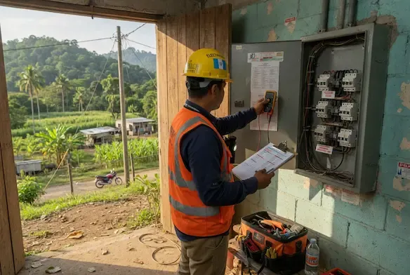Mantenimiento eléctrico preventivo en San Andrés, Petén
