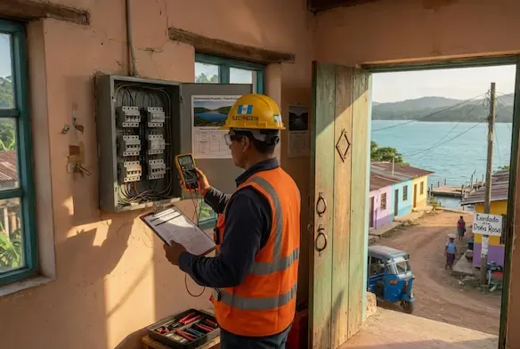 Mantenimiento eléctrico preventivo en San José, Petén