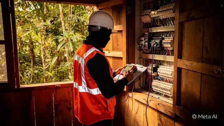 Mantenimiento eléctrico preventivo en San Luis, Petén