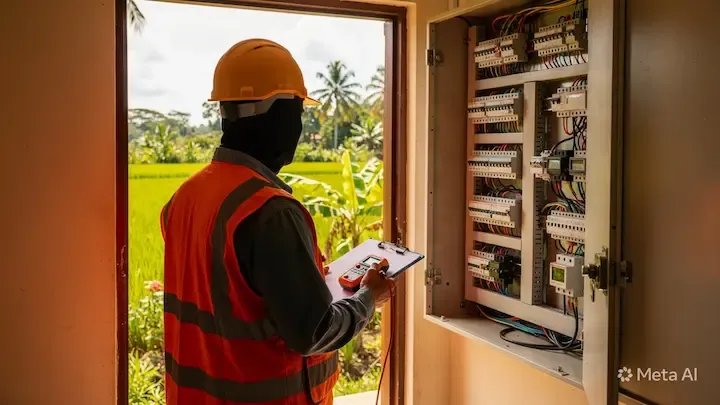 Mantenimiento eléctrico preventivo en Santa Ana, Petén