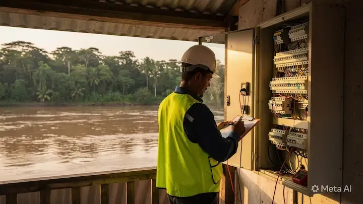 Mantenimiento eléctrico preventivo en Sayaxché, Petén