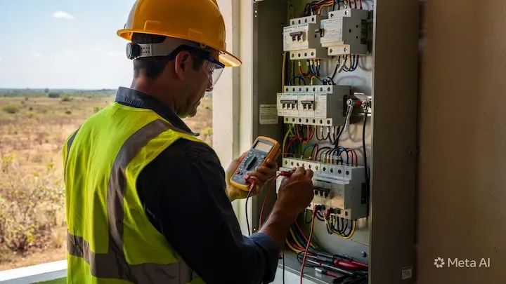 Reparación de fallas eléctricas en Dolores, Petén