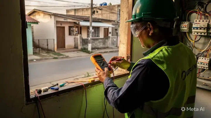 Reparación de fallas eléctricas en El Chal, Petén