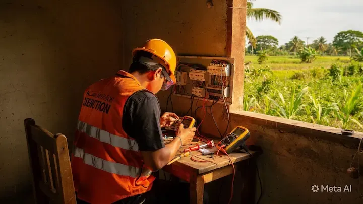 Reparación de fallas eléctricas en Santa Ana, Petén