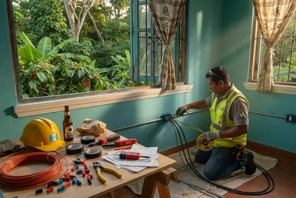 Instalación eléctrica residencial en Petén, Petén