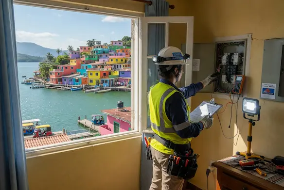 Mantenimiento eléctrico preventivo en Flores, Petén